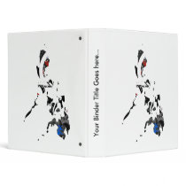 Philippines Trendy Peace Sign with Filipina map 3 Ring Binders