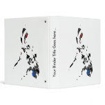 Philippines Trendy Peace Sign with Filipina map 3 Ring Binders