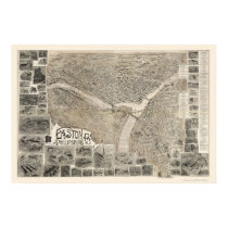 Phillipsburg, NJ & Easton, PA Panoramic Map - 1900 posters by lc_maps Phillipsburg, NJ & Easton, PA Panoramic Map - 1900 posters