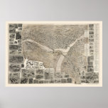Phillipsburg, NJ & Easton, PA Panoramic Map - 1900 Poster