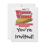 Philly Baseball Winner Winner Cheesesteak Dinner Personalized Invitations