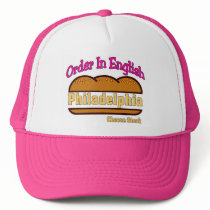 Philly Cheese Steak- Order In English hats by figstreetstudio Philly Cheese Steak- Order In English hats