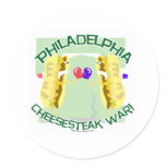 Philly Cheesteak War Stickers