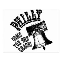 Philly - Come for the Crack! Postcard