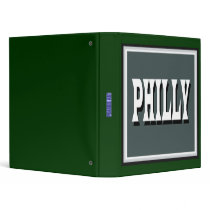 Philly Green Square Binder by pharrisart Philly Green Square Binder