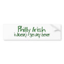 Philly Irish bumper stickers by worldsfair Philly Irish bumper stickers
