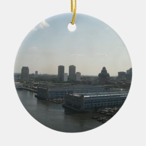 Philly Skyline Christmas Ornament