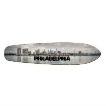Philly skyline custom skate board