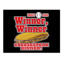 Philly Winner Cheesesteak Dinner Postcard