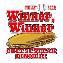 Philly Winner Cheesesteak Dinner posters by doonidesigns Philly Winner Cheesesteak Dinner posters