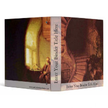Philosopher In Meditation. By Rembrandt Van Rijn 3 Ring Binder