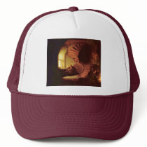 Philosopher In Meditation. By Rembrandt Van Rijn Hat