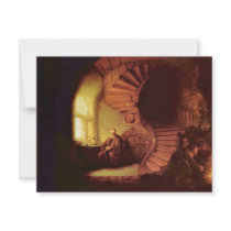 Philosopher In Meditation. By Rembrandt Van Rijn Personalized Announcement