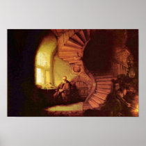 Philosopher In Meditation. By Rembrandt Van Rijn posters