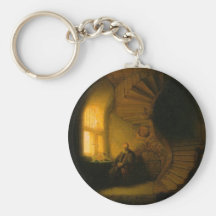 Philosopher in Meditation Keychain