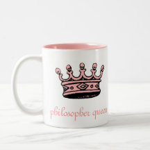 Philosopher Queen (pnk crwn)pink 2tone(right-hand) Coffee Mug