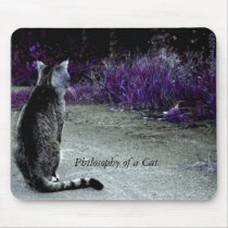 Philosophy of a Cat mousepads by OlgasArt Philosophy of a Cat mousepads
