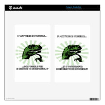 Philosoraptor Anything is Possible Kindle Fire Decal