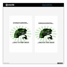 Philosoraptor Double Rainbows Skins For Kindle Fire