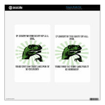Philosoraptor Money and Church Decals For Kindle Fire