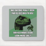 Philosoraptor Nonsense Mouse Pads