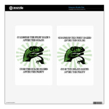 Philosoraptor Orange Skins For Kindle Fire