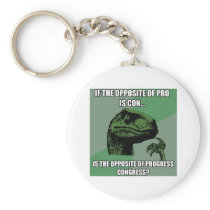 Philosoraptor Progress Vs Congress Keychain