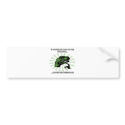 Philosoraptor Solution Funny Bumper Stickers By Niffx
