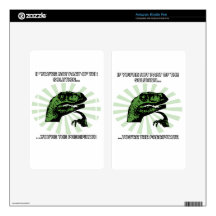 Philosoraptor solution funny kindle fire decals