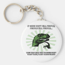 Philosoraptor Toast and Toasters Key Chain