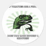 Philosoraptor Tomatoes and Ketchup Stickers