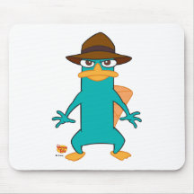 Phineas and Ferb Agent P platypus in hat standing Mouse Pads