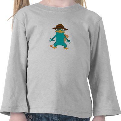 Phineas and Ferb Agent P platypus in hat standing  t-shirts