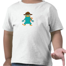 Phineas and Ferb Agent P platypus in hat standing Tshirt
