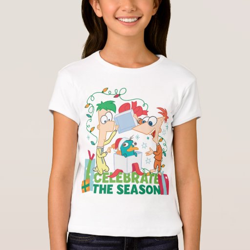 phineas and ferb green and white shirt