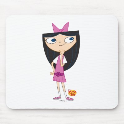 Phineas and Ferb Isabella Thinking Disney mousepads