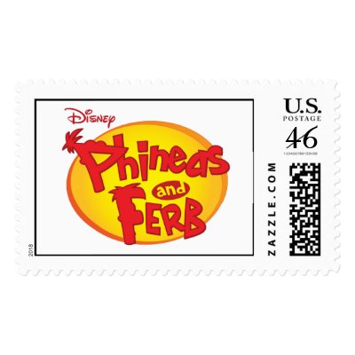 Phineas and Ferb Logo Disney postage