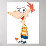 Phineas and Ferb Phineas Smiling Disney posters