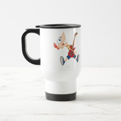 Phineas Rocking Out with Guitar mugs