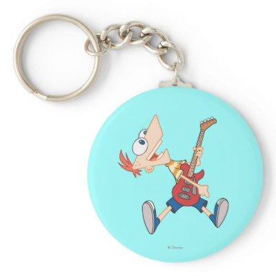 Phineas Rocking Out with Guitar keychains