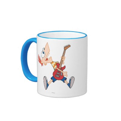 Phineas Rocking Out with Guitar mugs