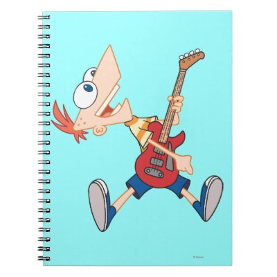 Phineas Rocking Out with Guitar notebooks