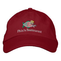 Phin's Embroidered Red Hat embroidered hats