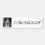 Phishnicked Dog Sticker Bumper Sticker