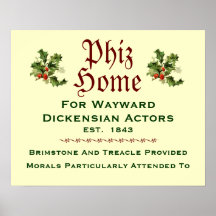 Phiz Home Sign Print