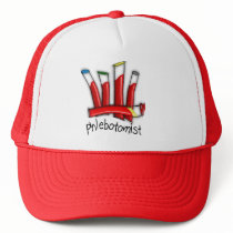 Phlebotomist Artsy Blood Tubes Design Gifts Mesh Hat