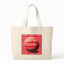 PHLEBOTOMIST SPHERE BLOOD DROP TOTE BAG