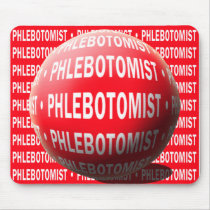 PHLEBOTOMIST SPHERE BLOOD DROP MOUSE PADS