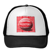 PHLEBOTOMIST SPHERE BLOOD DROP TRUCKER HAT