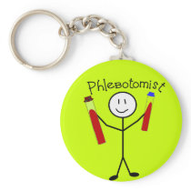 Phlebotomist Stick Person Key Chains